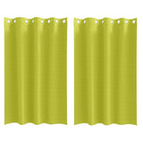 Zwart-Out Gordijnen Met Ringen 2 Pcs 175 X 140 Cm Groen