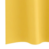 Zwart-Out Gordijnen Met Ringen 2 Pcs 175 X 140 Cm Mosterdgeel