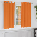 Zwart-Out Gordijnen Met Ringen 2 Pcs 175 X 140 Cm Feloranje