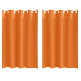 Zwart-Out Gordijnen Met Ringen 2 Pcs 175 X 140 Cm Feloranje