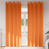 Zwart-Out Gordijnen Met Ringen 2 Pcs 175 X 140 Cm Feloranje
