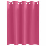Zwart-Out Gordijnen Met Ringen 2 Pcs 140 X Felroze