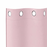 Zwart-Out Gordijnen Met Ringen 2 Pcs 140 X Babyroze