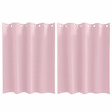 Zwart-Out Gordijnen Met Ringen 2 Pcs 140 X Babyroze