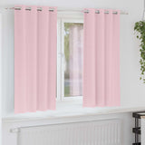 Zwart-Out Gordijnen Met Ringen 2 Pcs 140 X Babyroze