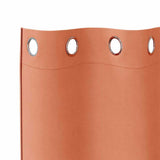 Zwart-Out Gordijnen Met Ringen 2 Pcs 140 X Terracotta