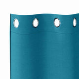 Zwart-Out Gordijnen Met Ringen 2 Pcs 245 X 140 Cm Turquoise