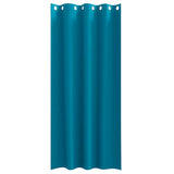 Zwart-Out Gordijnen Met Ringen 2 Pcs 245 X 140 Cm Turquoise