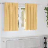 Zwart-Out Gordijnen Met Ringen 2 Pcs 140 X Beige
