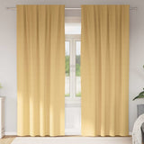 Zwart-Out Gordijnen Met Ringen 2 Pcs 140 X Beige