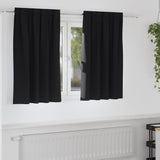 -Out Gordijnen Met Ringen 2 Pcs 140 X Zwart