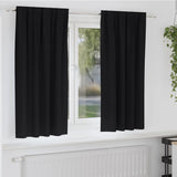 -Out Gordijnen Met Ringen 2 Pcs 140 X Zwart
