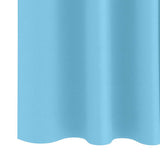 Zwart-Out Gordijnen Met Ringen 2 Pcs Lichtblauw 140 X 140 Cm Zwart