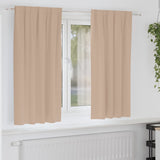 Zwart-Out Gordijnen Met Ringen 2 Pcs 175 X 140 Cm Taupe