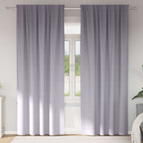Zwart-Out Gordijnen Met Ringen 2 Pcs 140 X Metaalgrijs