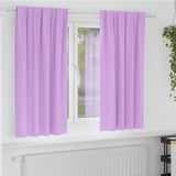 Zwart-Out Gordijnen Met Ringen 2 Pcs 140 X Paars