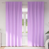 Zwart-Out Gordijnen Met Ringen 2 Pcs 140 X Paars