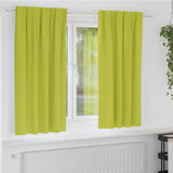 Zwart-Out Gordijnen Met Ringen 2 Pcs 175 X 140 Cm Groen