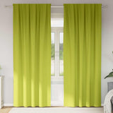 Zwart-Out Gordijnen Met Ringen 2 Pcs 175 X 140 Cm Groen