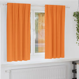 Zwart-Out Gordijnen Met Ringen 2 Pcs 175 X 140 Cm Feloranje