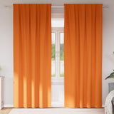 Zwart-Out Gordijnen Met Ringen 2 Pcs 175 X 140 Cm Feloranje