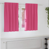 Zwart-Out Gordijnen Met Ringen 2 Pcs 140 X Felroze