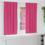 Zwart-Out Gordijnen Met Ringen 2 Pcs 140 X Felroze