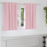 Zwart-Out Gordijnen Met Ringen 2 Pcs 140 X Babyroze