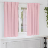 Zwart-Out Gordijnen Met Ringen 2 Pcs 140 X Babyroze