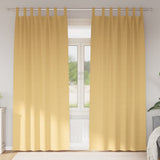 Zwart-Out Gordijnen Met Ringen 2 Pcs 140 X Beige