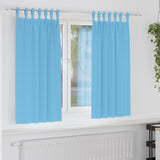 Zwart-Out Gordijnen Met Ringen 2 Pcs 140 X Lichtblauw