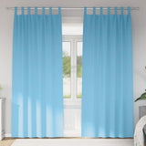 Zwart-Out Gordijnen Met Ringen 2 Pcs 140 X Lichtblauw