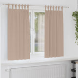 Zwart-Out Gordijnen Met Ringen 2 Pcs 175 X 140 Cm Taupe