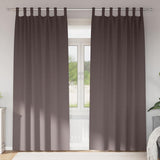 Zwart-Out Gordijnen Met Ringen 2 Pcs 140 X Donkerbruin
