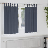 Zwart-Out Gordijnen Met Ringen 2 Pcs 140 X Antraciet