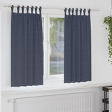 Zwart-Out Gordijnen Met Ringen 2 Pcs 140 X Antraciet