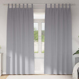 Zwart-Out Gordijnen Met Ringen 2 Pcs 140 X Lichtgrijs