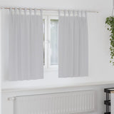 Zwart-Out Gordijnen Met Ringen 2 Pcs 140 X Bleekgrijs