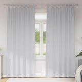 Zwart-Out Gordijnen Met Ringen 2 Pcs 140 X Bleekgrijs