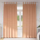 Zwart-Out Gordijnen Met Ringen 2 Pcs Licht Bruin 140 X Lichtbruin