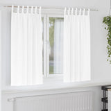 Zwart-Out Gordijnen Met Ringen 2 Pcs Puur Wit 175 X 140 Cm Zuiverwit