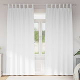 Zwart-Out Gordijnen Met Ringen 2 Pcs Puur Wit 175 X 140 Cm Zuiverwit