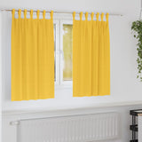 Zwart-Out Gordijnen Met Ringen 2 Pcs 175 X 140 Cm Mosterdgeel
