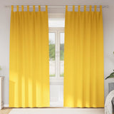 Zwart-Out Gordijnen Met Ringen 2 Pcs 175 X 140 Cm Mosterdgeel