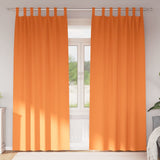 Zwart-Out Gordijnen Met Ringen 2 Pcs 175 X 140 Cm Feloranje