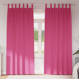 Zwart-Out Gordijnen Met Ringen 2 Pcs 140 X Felroze