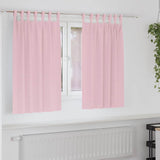 Zwart-Out Gordijnen Met Ringen 2 Pcs 140 X Babyroze