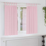 Zwart-Out Gordijnen Met Ringen 2 Pcs 140 X Babyroze