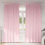 Zwart-Out Gordijnen Met Ringen 2 Pcs 140 X Babyroze