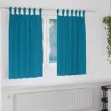 Zwart-Out Gordijnen Met Ringen 2 Pcs 245 X 140 Cm Turquoise